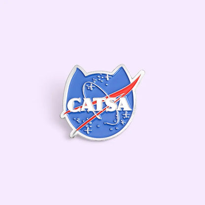 Cats Club Cat Badge Brooches