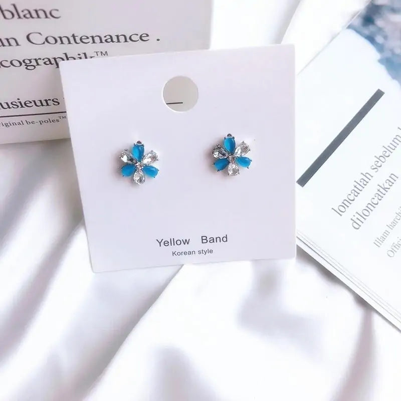 Fashion Opal Flower Earrings