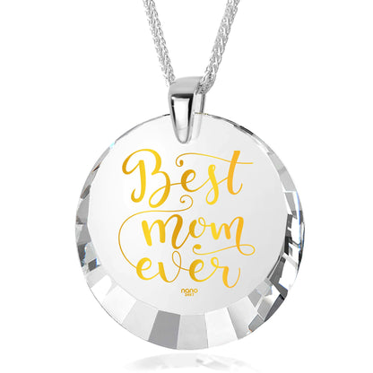 Best Mom Silver Necklace