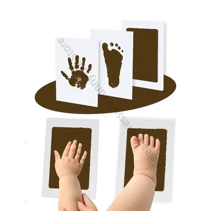 Baby Hand And Footprint Kit Ink Pads Photo Frame