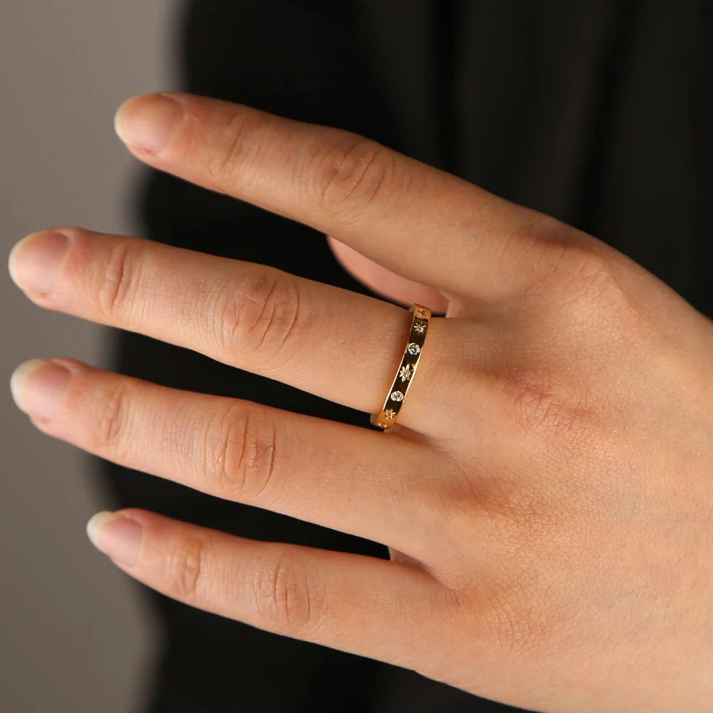 Gold Color Band Ring