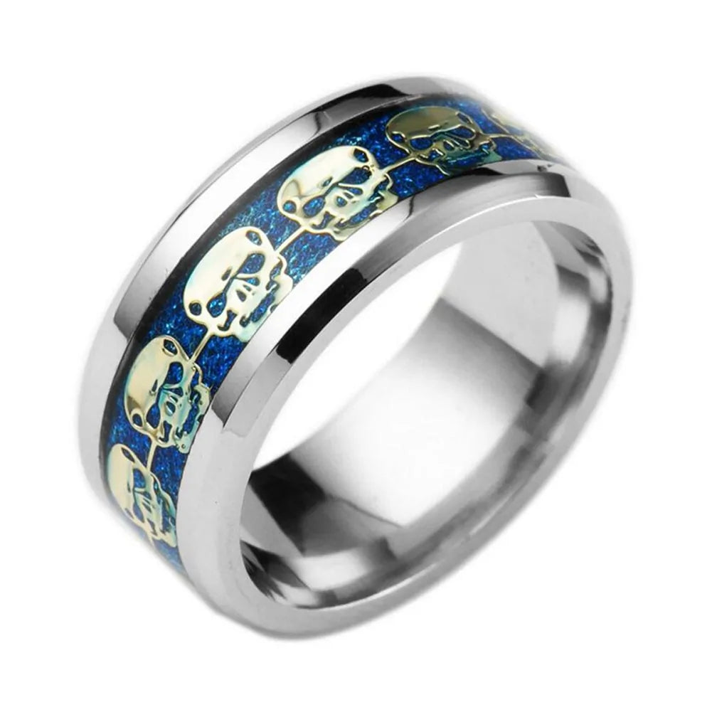 Stainless Steel Skull Ring for Men