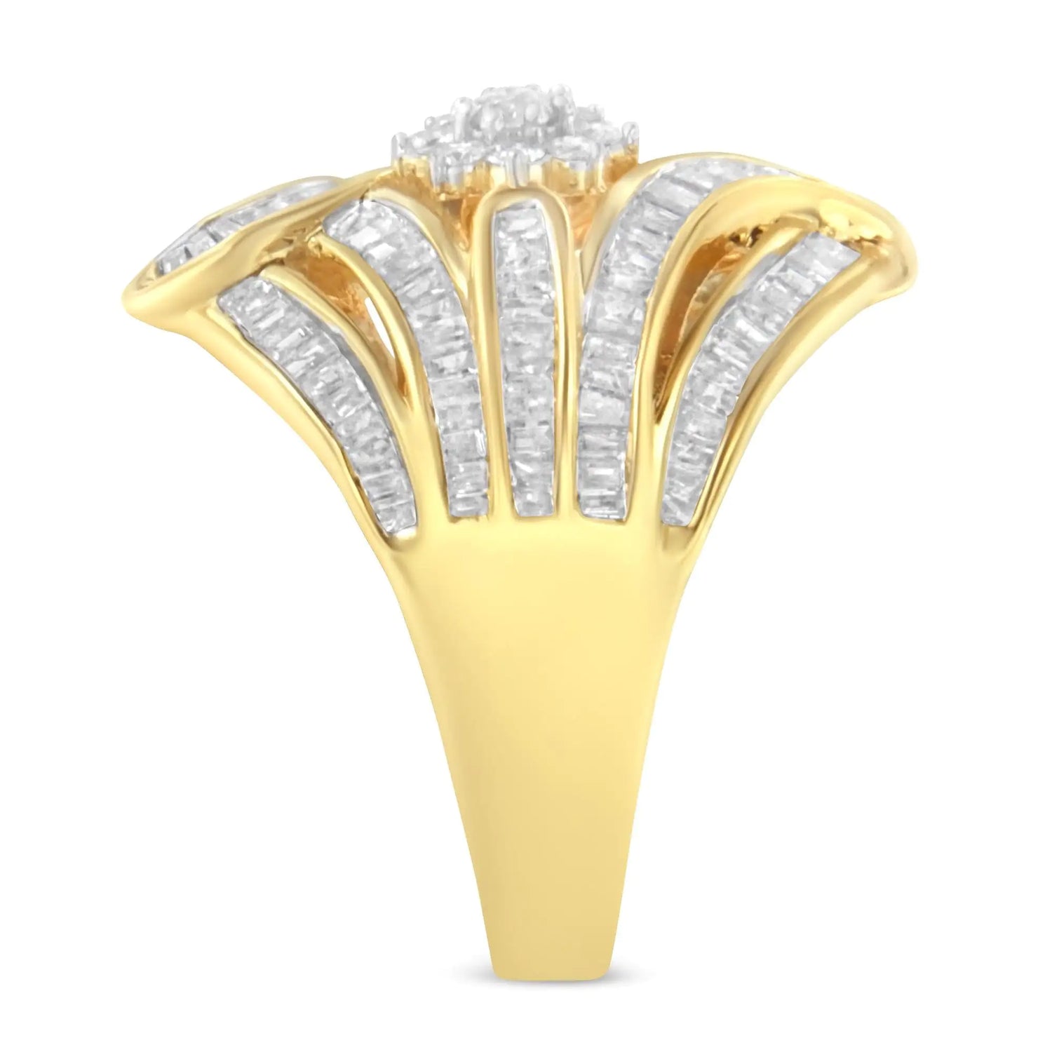 10K Yellow Gold Diamond Ring (1 Cttw, I-J Color, I2-I3 Clarity)