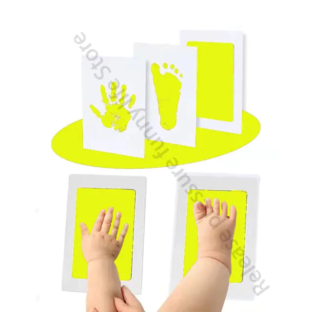 Baby Hand And Footprint Kit Ink Pads Photo Frame