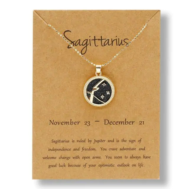 Gold Zodiac Sign Necklace