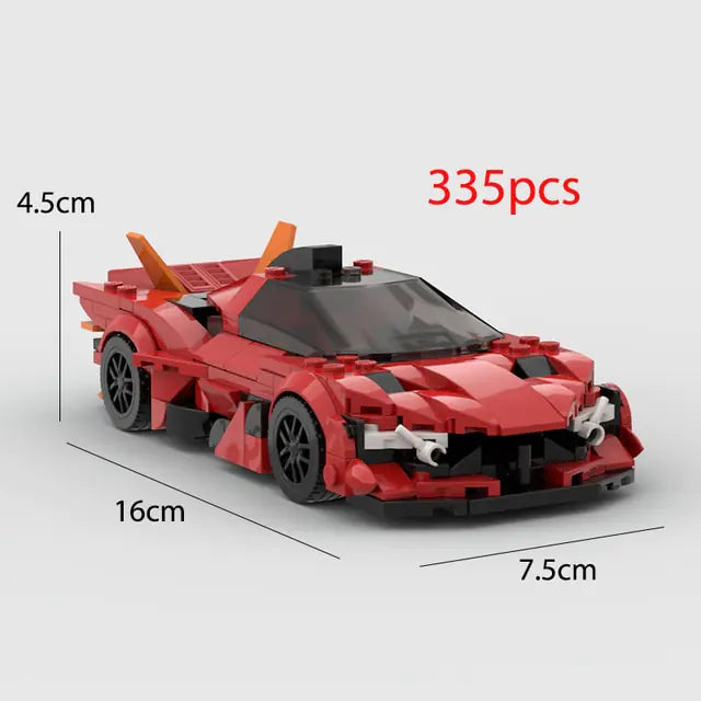 Apollo Sports Car Building Blocks Brick