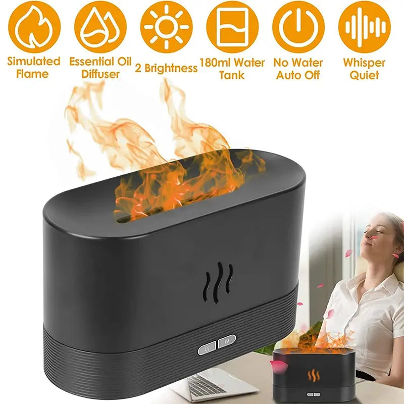 Flame Fire LED Air Humidifier