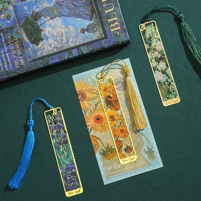 Metal Sunflower Hollow Bookmark