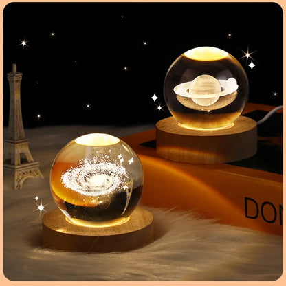 Galaxy Crystal Ball Lamp