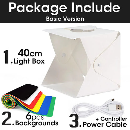 Portable Photography Photo Studio LED Light Box