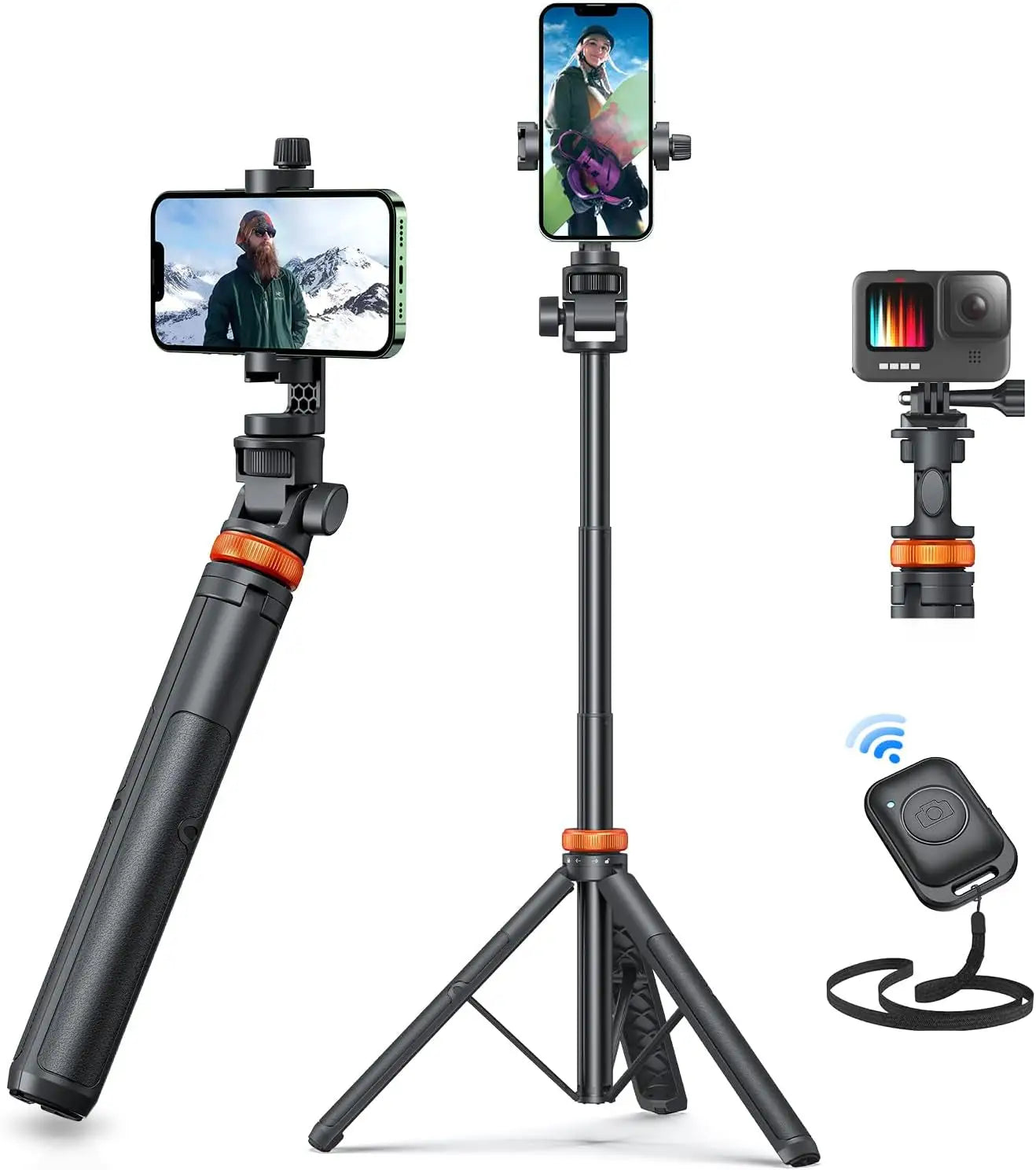 Phone Tripod with Remote for iPhone &amp; Android