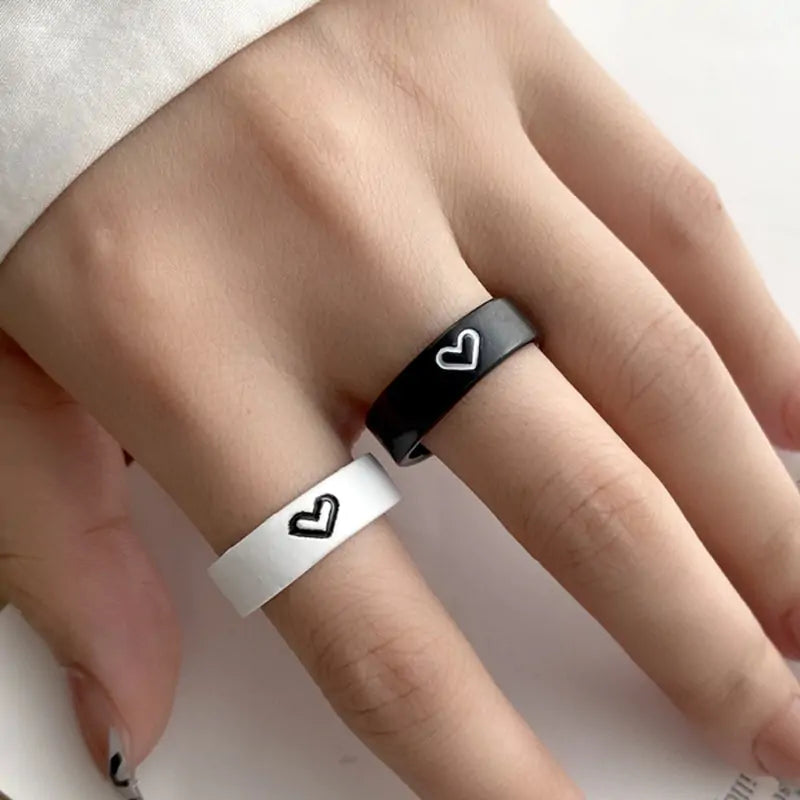 Heart-Shape Couple Ring