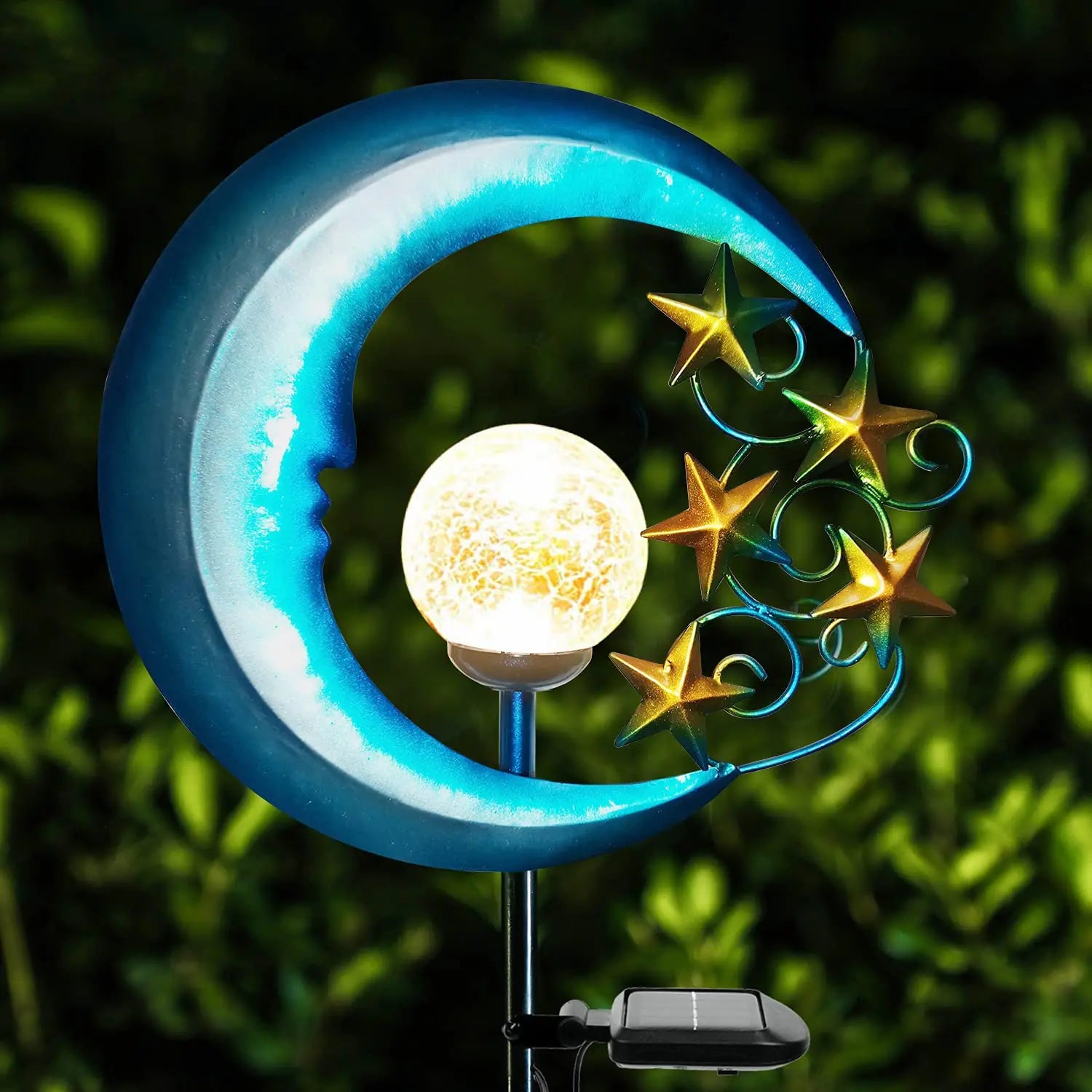 Twinkling Blue Moon Garden Light