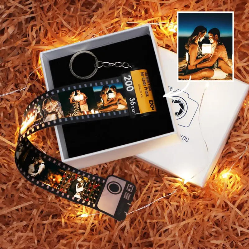 Photo Text Album Cover Commemorative Keychain