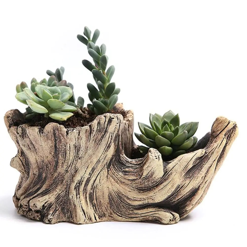 Tree-Shaped Resin Succulent Planter: Outdoor &amp; Indoor Garden Ornament