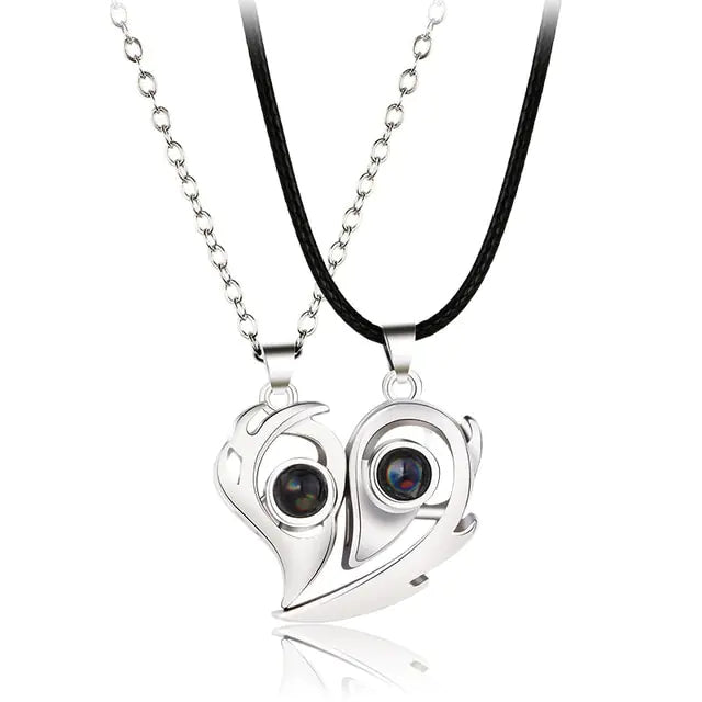 Magnetic Heart Couple Necklace