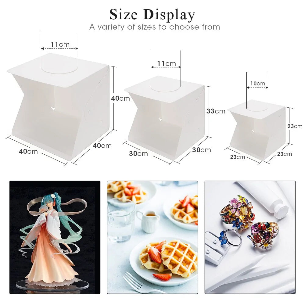 Portable Photography Photo Studio LED Light Box