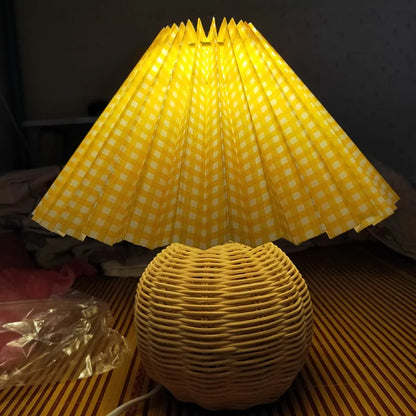 Vintage Rattan Lamp