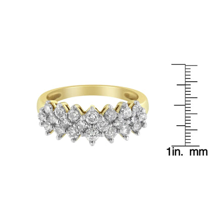 10K Yellow Gold Round Diamond Ring (1 cttw, J-K Color, I1-I2 Clarity)