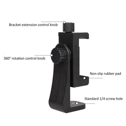 Phone Tripod Mount Adapter Clip Support Holder Stand