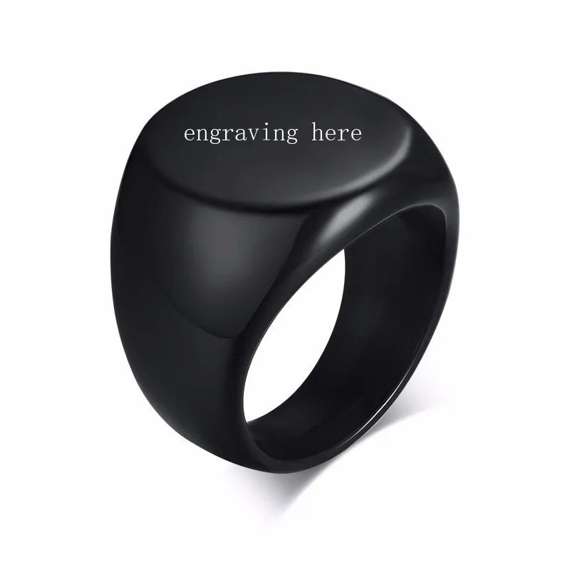 Stainless Steel Signet Ring