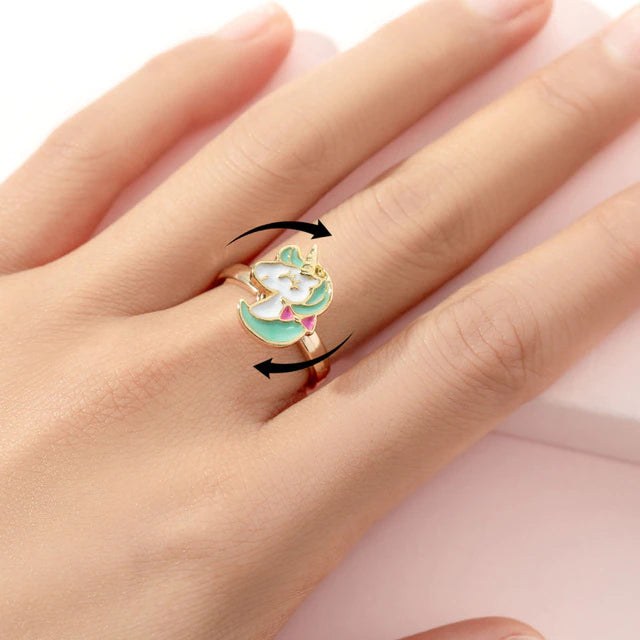 Rotatable Fidget Anxiety Ring