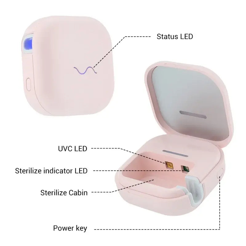 Blue Light UV Toothbrush Head Disinfection Box