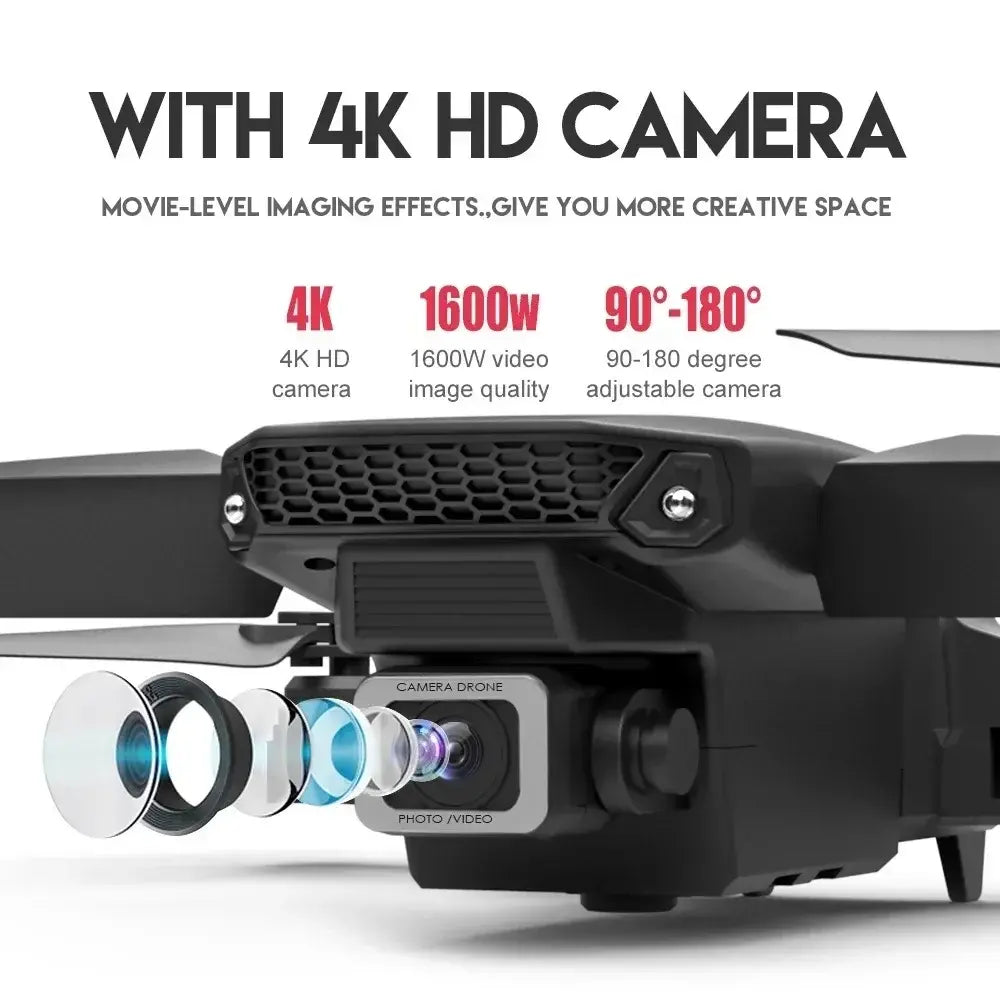 Foldable RC Helicopter With 1080P Wide Angle Dual HD Camera