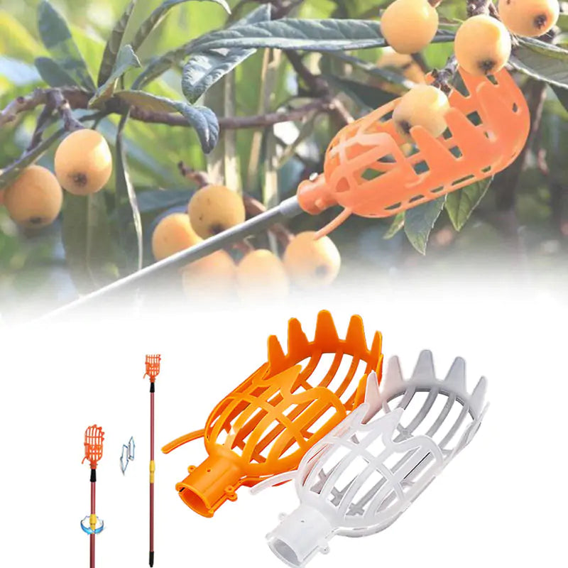 Multi-Color Garden Fruit Picker Head: Plastic Picking Tool