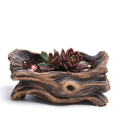 Tree-Shaped Resin Succulent Planter: Outdoor &amp; Indoor Garden Ornament