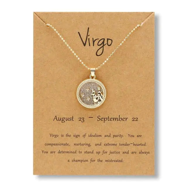 Gold Zodiac Sign Necklace