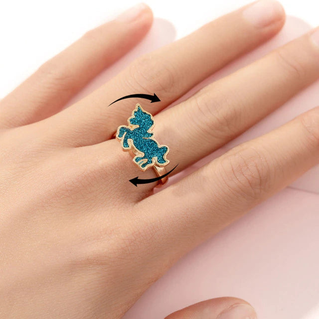 Rotatable Fidget Anxiety Ring