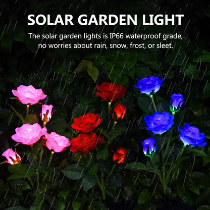 LED Solar Flower Lamp