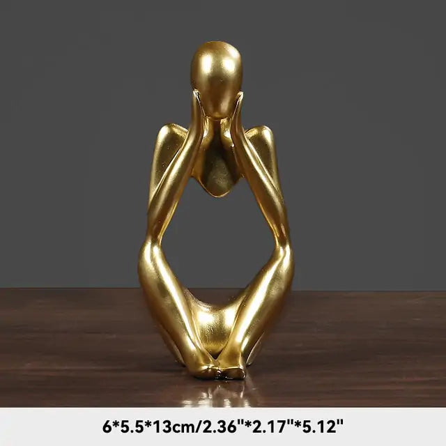 The Thinker Abstract Figurine