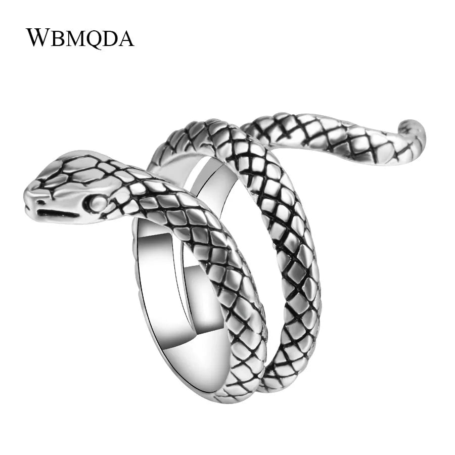 Snake Biker Signet Antique Ring