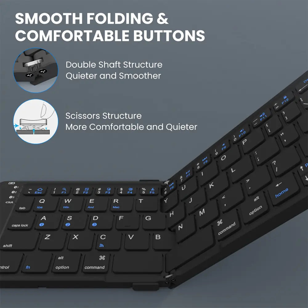 Foldable Bluetooth Mini Keyboard