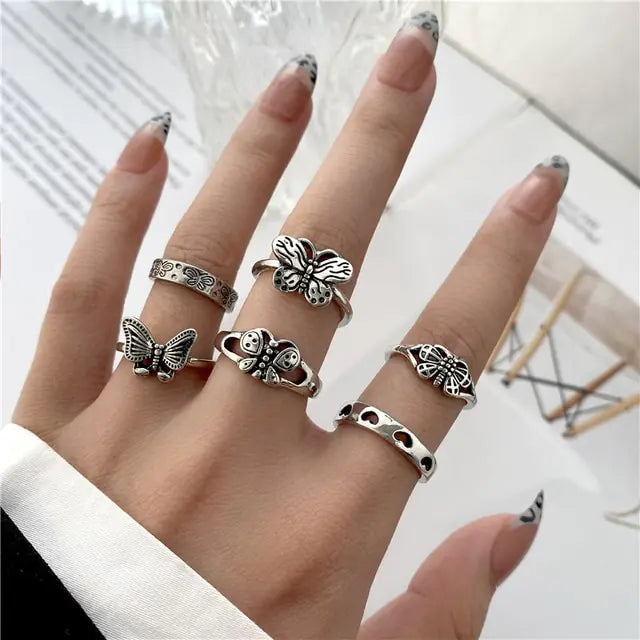 Spiral Shape Ring Set