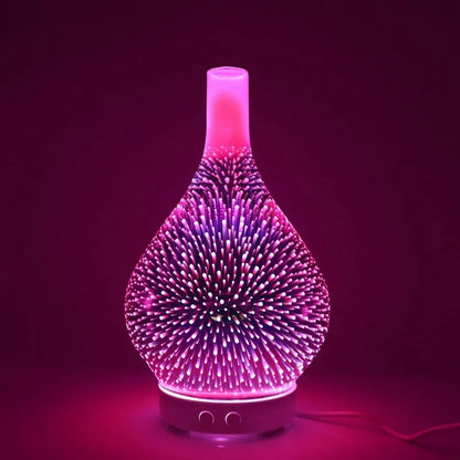 Firework Glass Humidifier Lamp