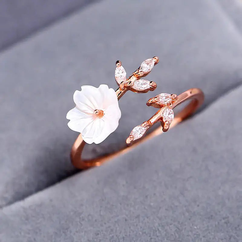 Adjustable Cherry Blossom Ring