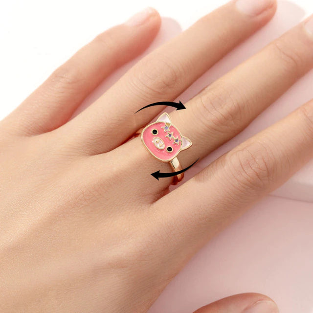 Rotatable Fidget Anxiety Ring