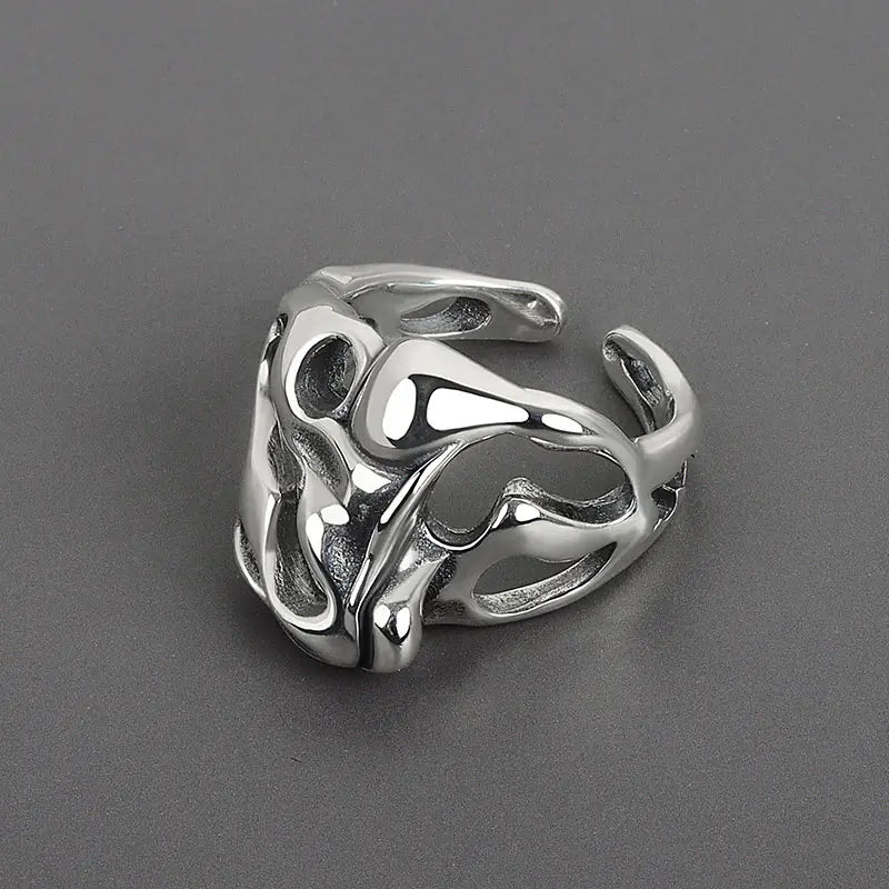 Hollow Surface Bump Ring