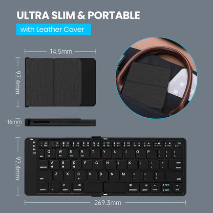 Foldable Bluetooth Mini Keyboard