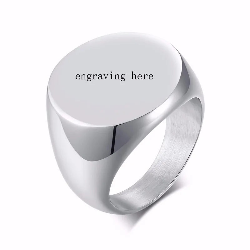 Stainless Steel Signet Ring