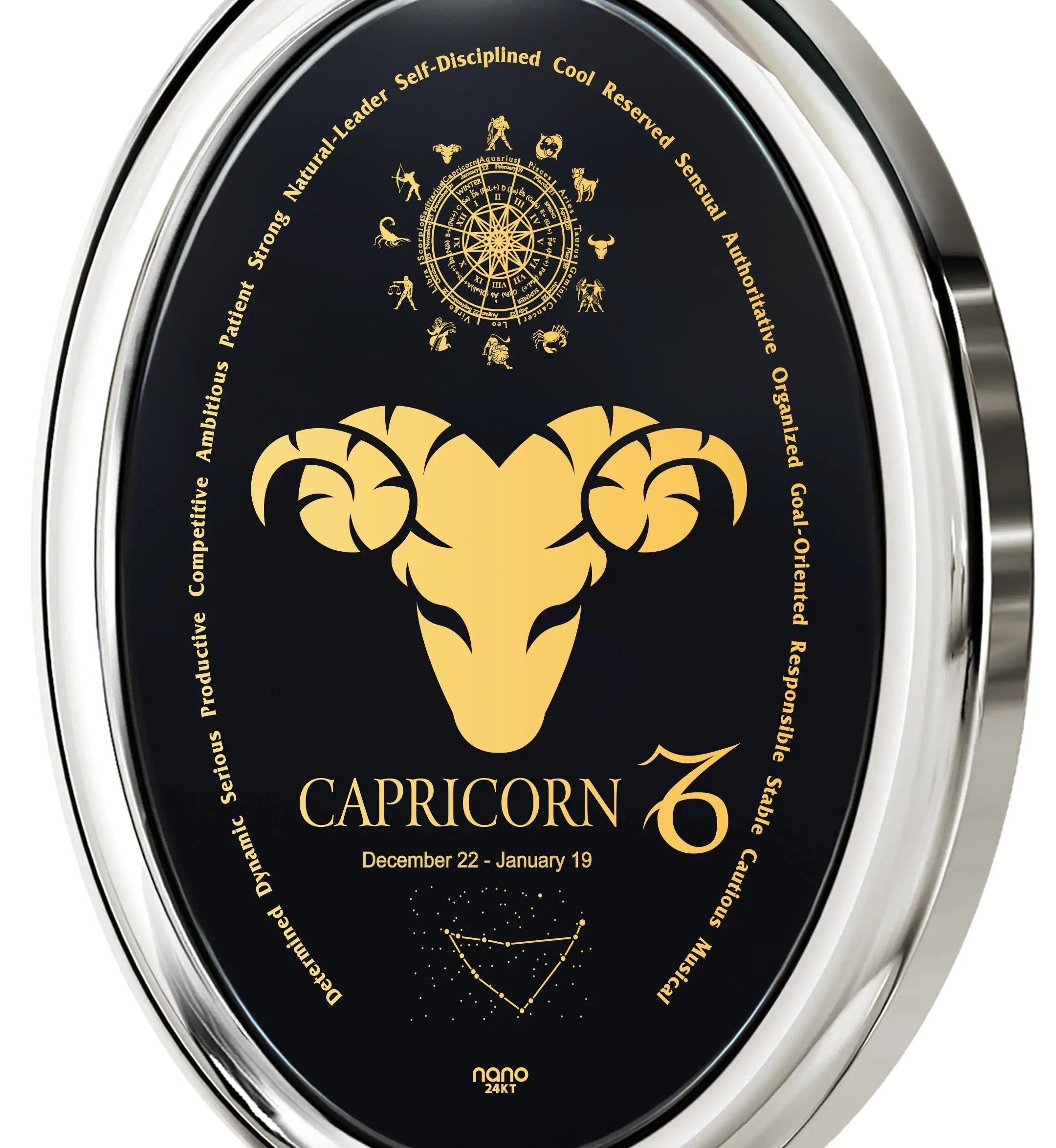 Capricorn Zodiac Necklace