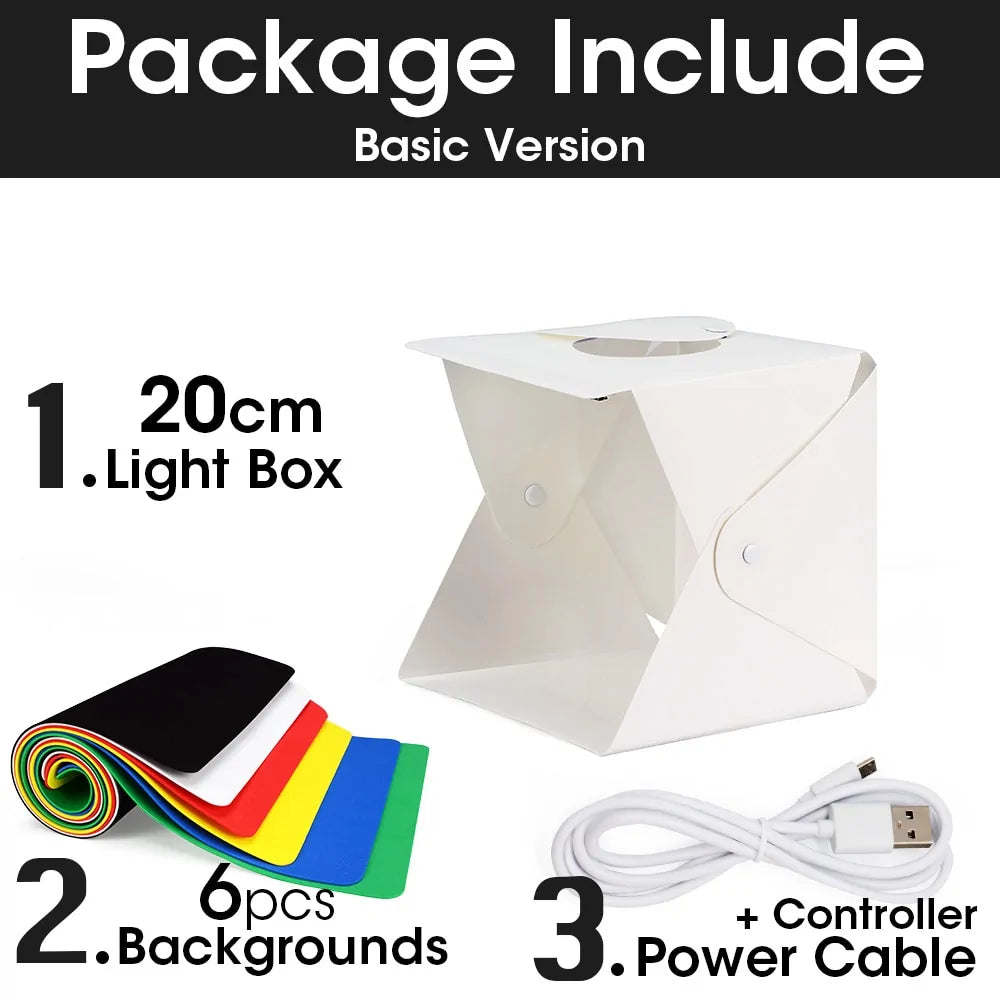 Portable Photography Photo Studio LED Light Box