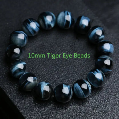 5A Royal Blue Tiger Eye Beads Bracelets