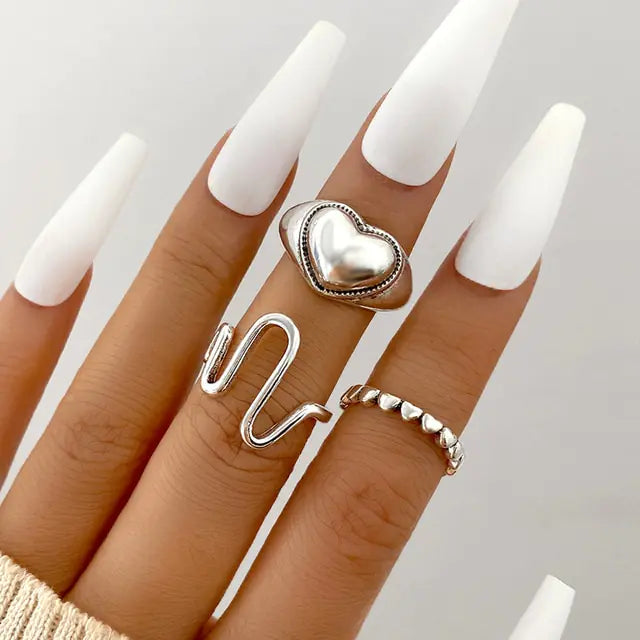 Spiral Shape Ring Set