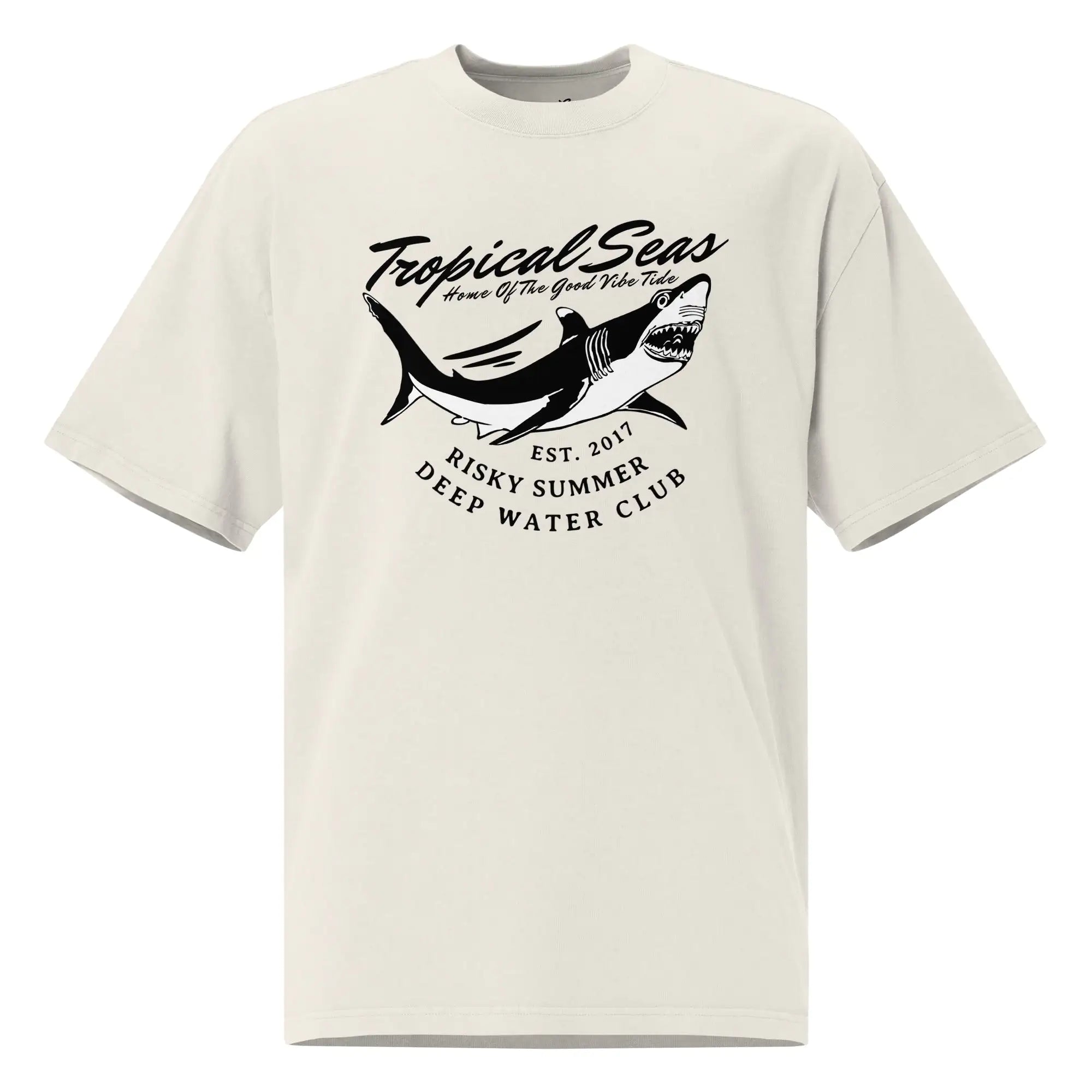 Oversized Sharky Deep Water Club faded t-shirt