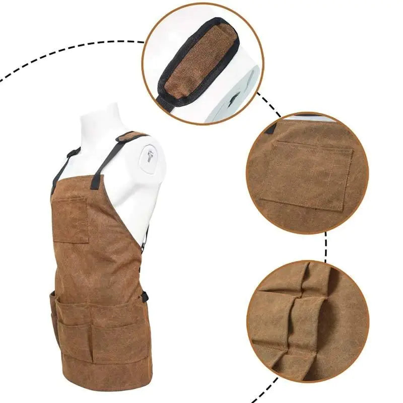 Multi-Pocket Waterproof Apron Garden