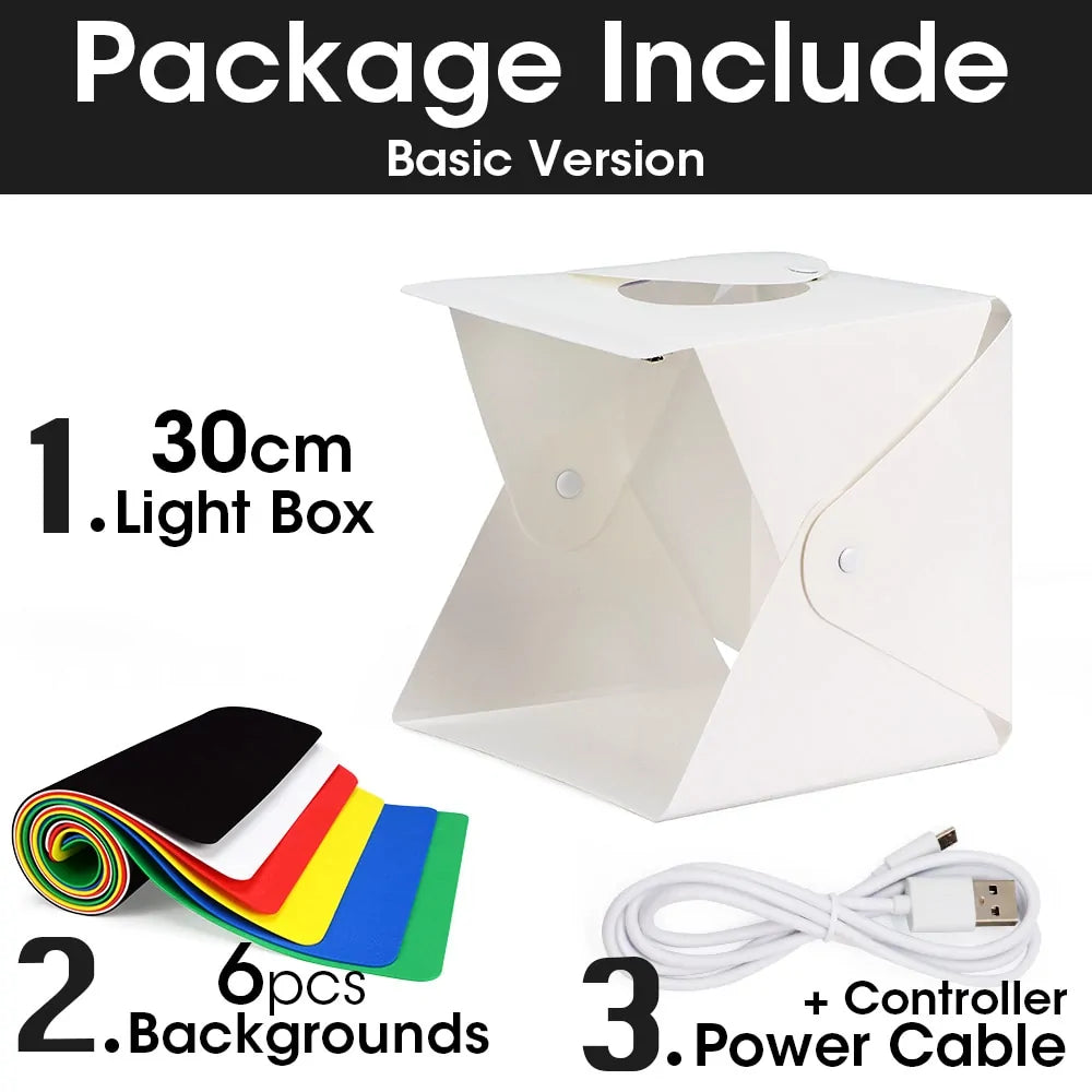 Portable Photography Photo Studio LED Light Box